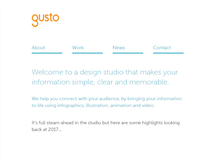 Tablet Screenshot of gustodesign.co.nz